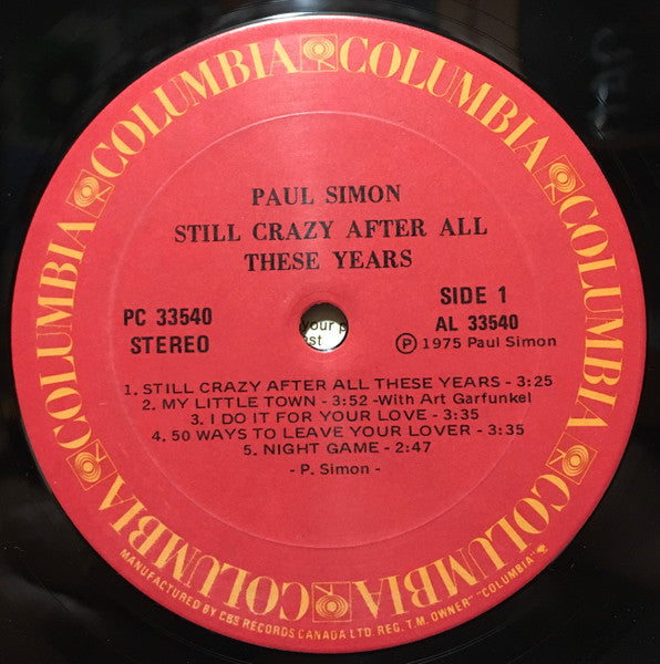 Paul Simon - Still Crazy After All These Years -