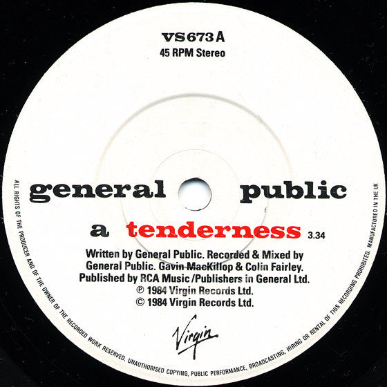 General Public - Tenderness - 1984