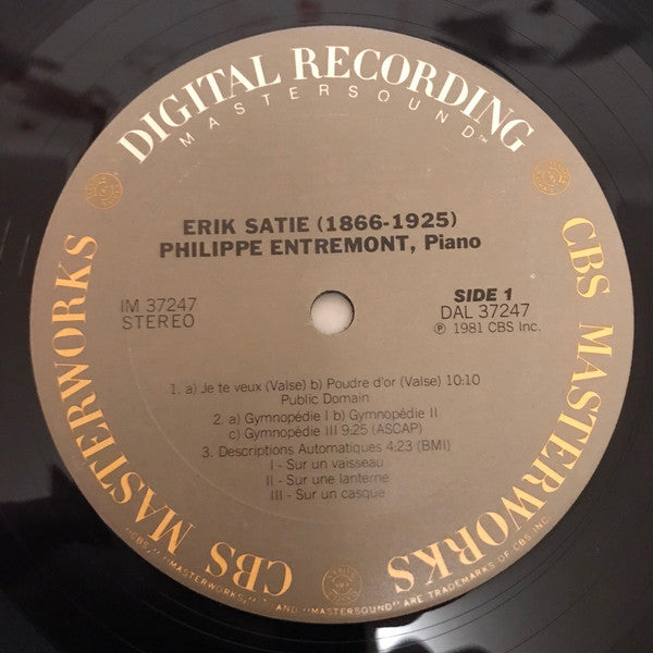 Erik Satie / Philippe Entremont - Piano / Klavier - 1981