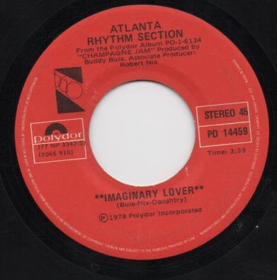 Atlanta Rhythm Section - Imaginary Lover - 1978