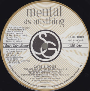 Mental As Anything - Cats & Dogs - 1982