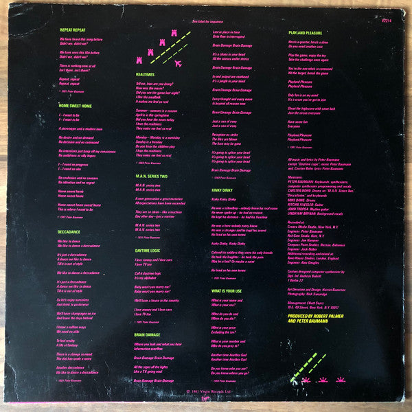 Peter Baumann - Repeat Repeat
