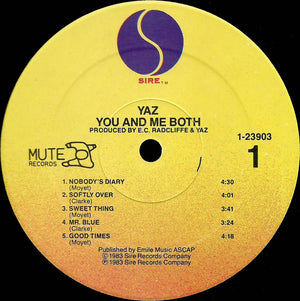 Yazoo - You And Me Both