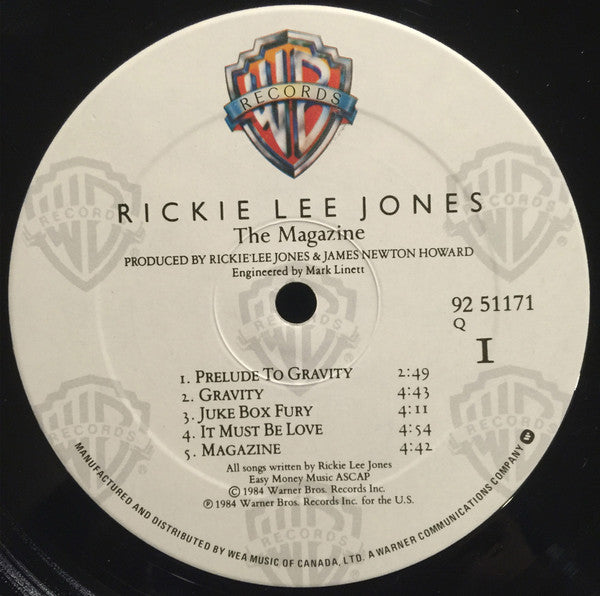 Rickie Lee Jones - The Magazine - 1984