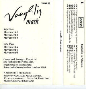 Vangelis - Mask - 1985