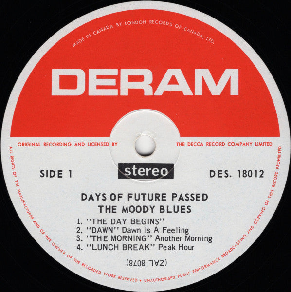 Moody Blues, The With London Festival Orchestra Conducted By Peter Knight - Days Of Future Passed - 1967