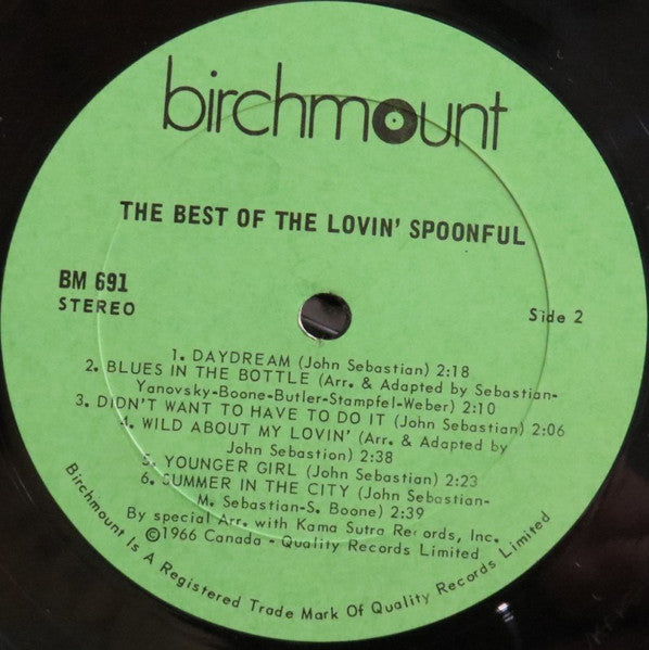 Lovin' Spoonful, The - The Best Of The Lovin' Spoonful - 1973
