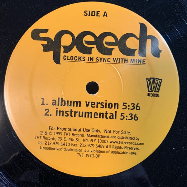 Speech - Clocks In Sync With Mine - 1999