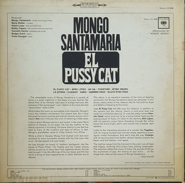 Mongo Santamaria - El Pussy Cat Vinyl Record