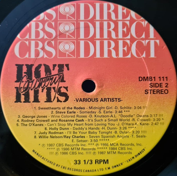 Various - Hot Country Hits - 1988