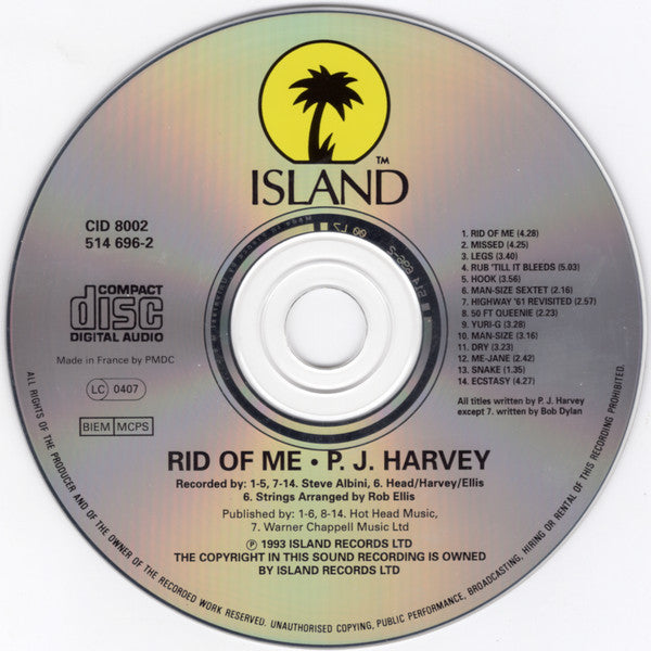PJ Harvey - Rid Of Me (CD) - 1999
