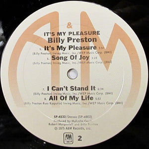 Billy Preston - It's My Pleasure - 1975
