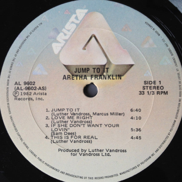 Aretha Franklin - Jump To It - 1982