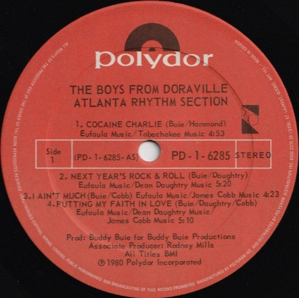 Atlanta Rhythm Section - The Boys From Doraville - 1980