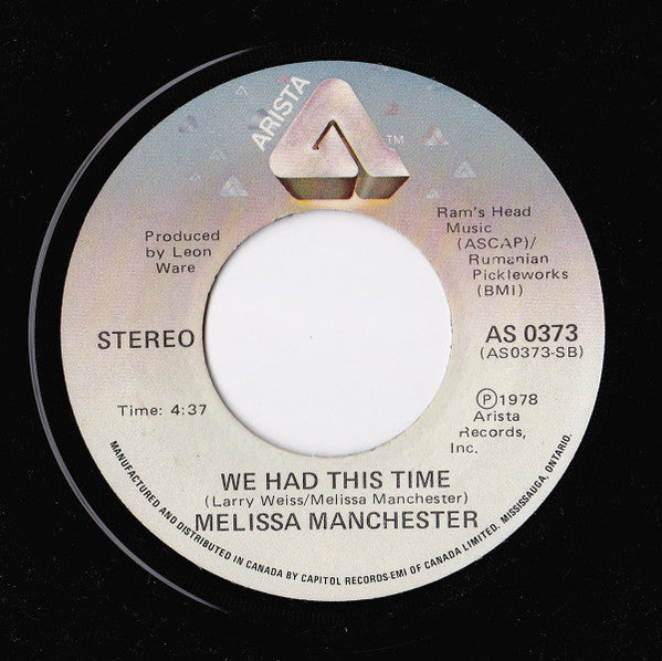 Melissa Manchester - Don't Cry Out Loud - 1978