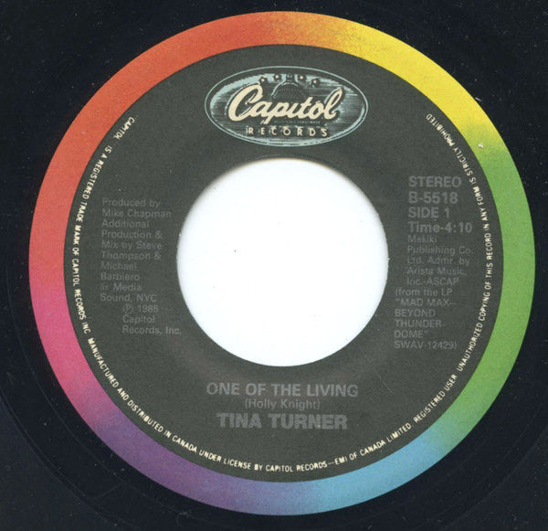 Tina Turner - One Of The Living - 1985