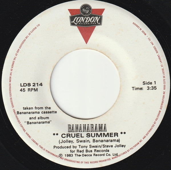 Bananarama - Cruel Summer - 1983