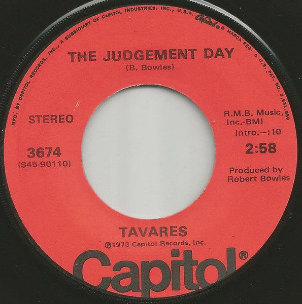 Tavares - Check It Out / The Judgement Day Vinyl Record