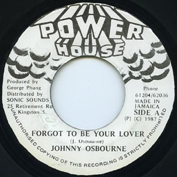 Johnny Osbourne - Forgot To Be Your Lover - 1987