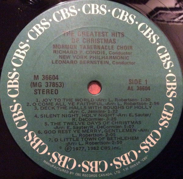 Mormon Tabernacle Choir - The Greatest Hits Of Christmas - 1982