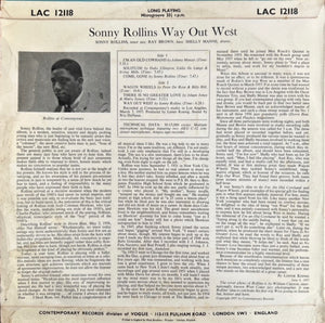 Sonny Rollins - Way Out West - 1958