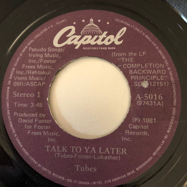 The Tubes - Talk To Ya Later