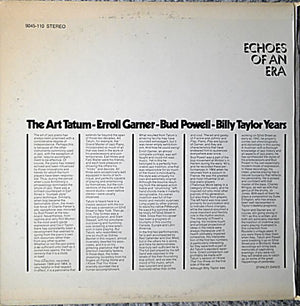 Art Tatum / Erroll Garner / Bud Powell / Billy Taylor - The Art Tatum - Erroll Garner - Bud Powell - Billy Taylor Years -