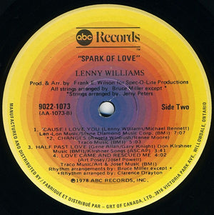 Lenny Williams - Spark Of Love - 1978