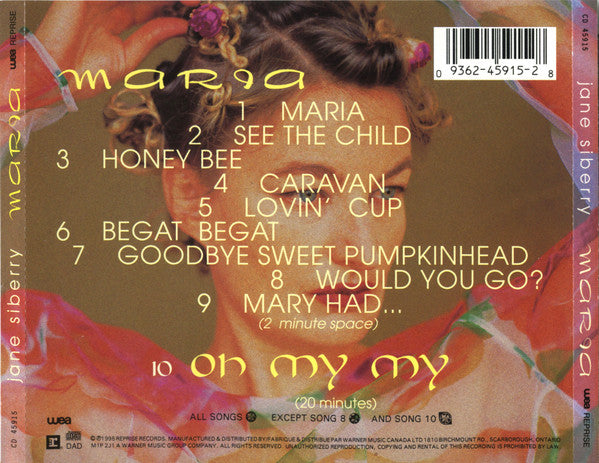 Jane Siberry - Maria (CD) - 1995