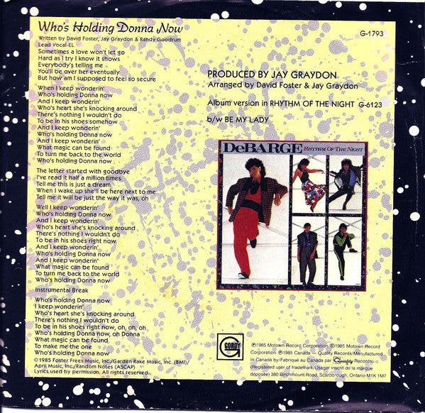 DeBarge - Who's Holding Donna Now