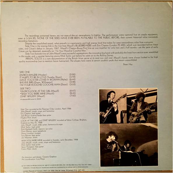 John Mayall - Primal Solos - 1977