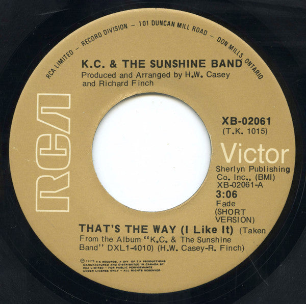 KC & The Sunshine Band - That's The Way (I Like It) - 1975