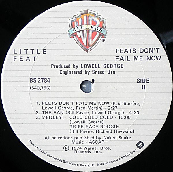 Little Feat - Feats Don't Fail Me Now - 1979