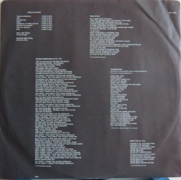 David Bowie - Young Americans -
