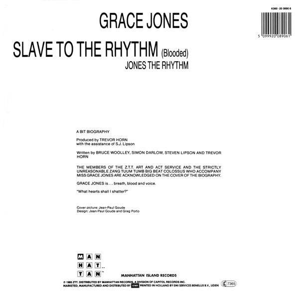 Grace Jones - Slave To The Rhythm