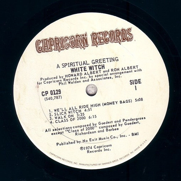 White Witch - A Spiritual Greeting - 1974