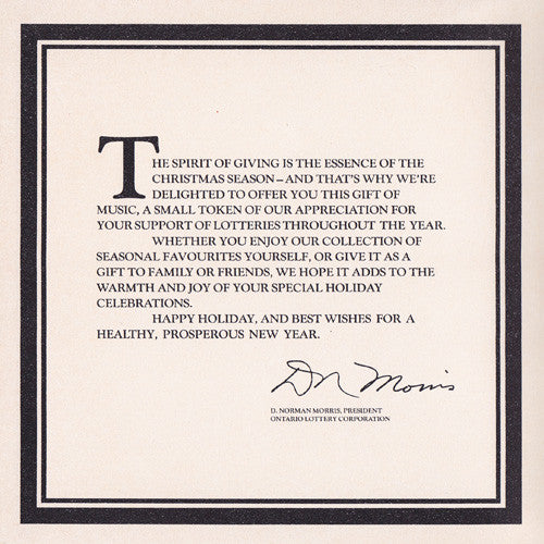 Orpheus Choir Under The Direction Of Brainerd Blyden-Taylor - 'Tis The Season -