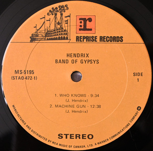 Jimi Hendrix - Band Of Gypsys - 1974