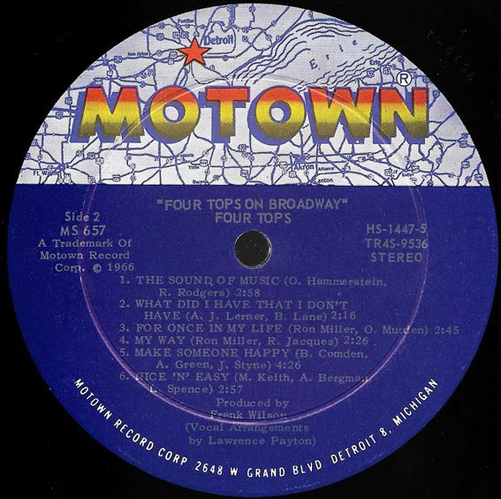 Four Tops - Four Tops On Broadway - 1967