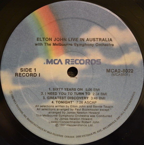 Elton John - Live In Australia (With The Melbourne Symphony Orchestra)