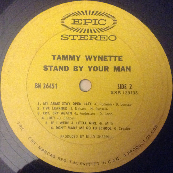 Tammy Wynette - Stand By Your Man Vinyl Record