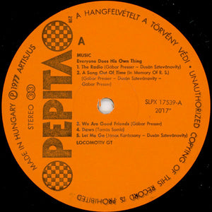 Locomotiv GT - Zene (Mindenki Másképp Csinálja) = Music (Everyone Does His Own Thing)