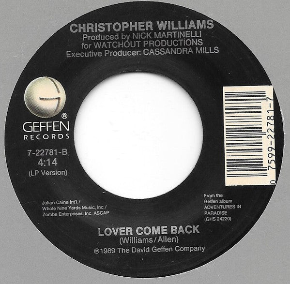 Christopher Williams - Promises, Promises - 1989