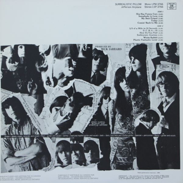 Jefferson Airplane - Surrealistic Pillow Vinyl Record