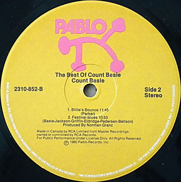 Count Basie - The Best Of Count Basie - 1980