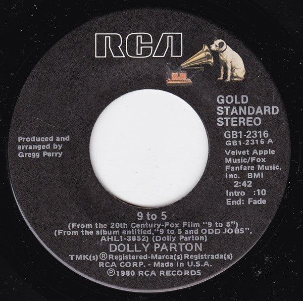 Dolly Parton - 9 To 5 / Old Flames Can't Hold A Candle To You - 1980