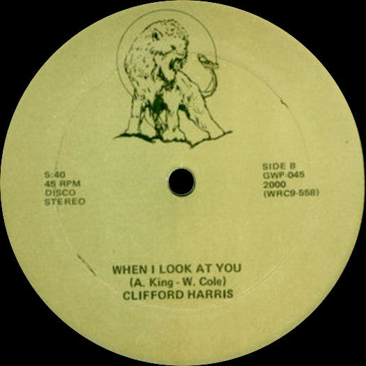 Clifford Harris (2) - Tell Me Why / When I Look At You