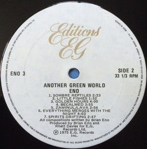 Eno - Another Green World Vinyl Record