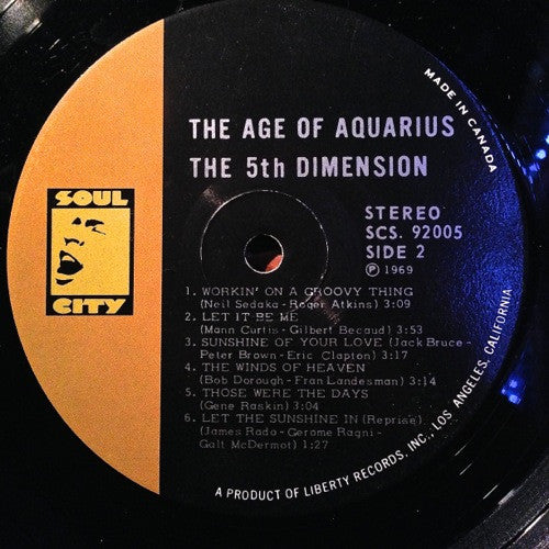 The 5th Dimension - The Age Of Aquarius Vinyl Record