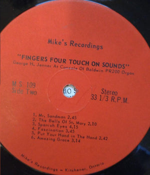 George H. Jenner - Fingers Four Touch On Sounds Vinyl Record